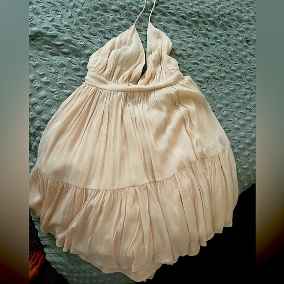 Lovely day Flowy crème stitch and feather summer dress NWT - Picture 1 of 8